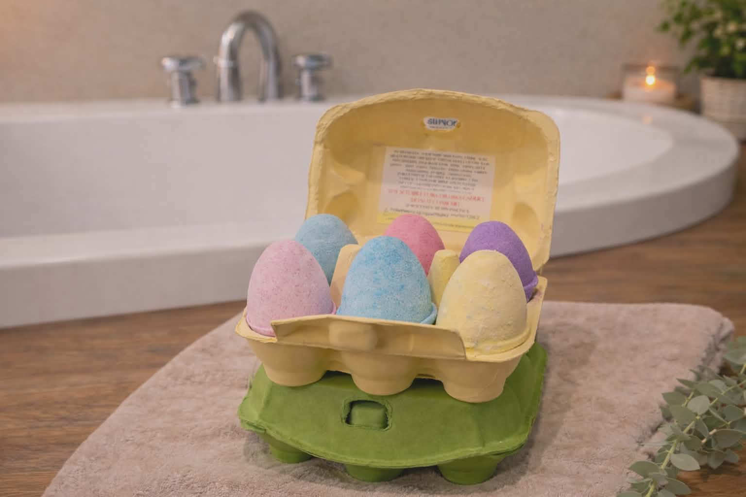 Egg Bath Bomb Gift Box